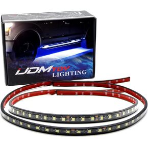 iJDMTOY (2) لوحة تشغيل LED مرنة مقاس 40 بوصة 63-SMD/مجموعة إضاءة جانبية متوافقة مع شاحنة الدفع الرباعي، أصفر كهرماني