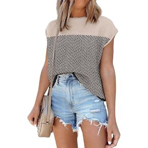 كاب كم متماسكة سترة بلايز سترة دون أكمام ملابس الصيف 2024 ملابس المتضخم تانك القمم العصرية تي شيرت in Kuwait