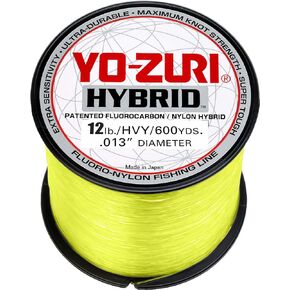 Yo-Zuri 12 HB 600 YL Hybrid High Vis Yellow 600Yd 12Lb
