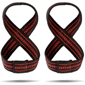 MOPHOEXII Figure 8 Straps for Deadlift, Weight Lifting, Shrugs, and Weightlifting. Heavy Duty Cotton, Wrist Straps for Men, Women, Weight Lifting, Deadlifts - Deadlifting Straps