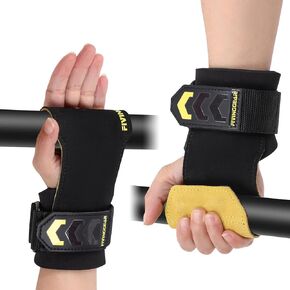 Wrist Straps for Weightlifting for Maximum Grip Support，Lifting Deadlift Strap & Weight Lifting Grips Gloves for Pull Up Deadlifting Workout Gym Straps for Men and Women