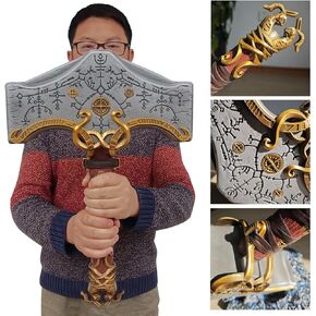 Norse Viking God of Thunder Thors Real Hammer Metal Mjolnir Ragnarok Full Size Weapon Props