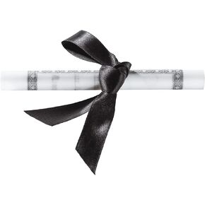 DecoPac Graduation Diploma With Black Ribbon Cake Topper, Cake Decoration, Food Safe Plastic, Pack of 24