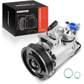 A-Premium Air Conditioner AC Compressor with Clutch Compatible with Audi A6 2006-2011, A6 Quattro, Q5 2009-2012, S4 S5 3.0L 2010-2012