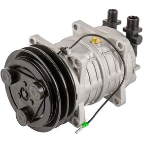 AC Compressor & 135mm Double V-Belt A/C Clutch Replaces Tama TM-16 488-46011 12v Seltec Zexel Valeo Diesel Kiki - BuyAutoParts 60-02956NA New