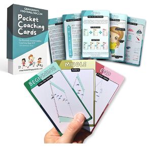 Grassroots Soccer Coaching Cards - Soccer Drills for Kids Aged 5 to 9