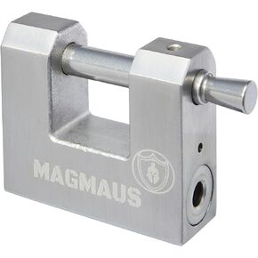 Magmaus® RTL/50 Heavy Duty Lock for Shipping Container - [Weatherproof] - Secure Outdoor Lock for Storage Unit, Gate, Shed, Fence, Door - 3 Keys