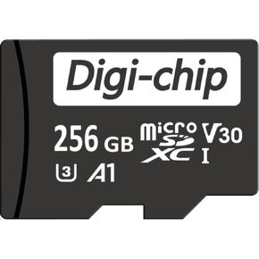 Digi-Chip 256GB Micro SD Memory Card for Tapo Cameras, Class 10 UHS-1 V30 Video High Speed Tapo Camera Memory Card for Wi Fi Security Cameras