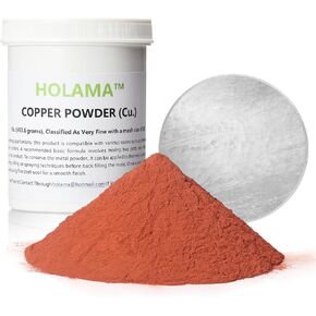 Premium Copper Powder for Cold Casting Sculptures - High-Grade 320 Mesh with Enhanced Packaging | Casting Powder Ideal for Home and Office Décor - 1lb with Anti-Oxidation Packaging (Red-320 Mesh)
