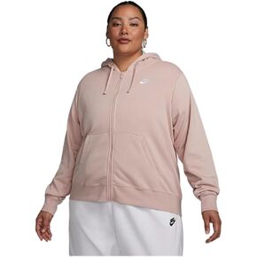 هودي Nike Sportswear Club Fleece للسيدات بسحاب كامل ومقاس كبير 2X in Kuwait