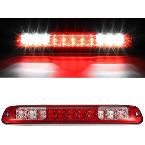 Partsam High Mount Stop Light Led Third 3rd Brake Light Replacement for Colorado and Canyon 2004 to 2012 Rear Cab Roof Center Mount Stop Brake Tail Light Cargo Light Lamp (Red Lens)