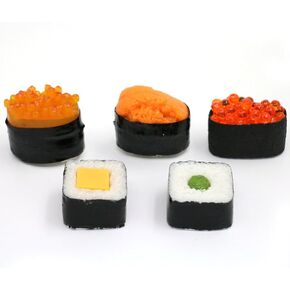 Nice purchase Artificial Sushi Sample Fake Food Simulation Realistic Lifelike Nigiri Onigiri Dessert for Decoration Display Props Model Rice Roll
