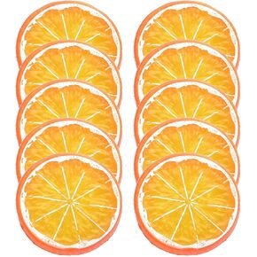 30 قطعة من شرائح الليمون الاصطناعية - شرائح الليمون محاكاة البلاستيك الفاكهة وهمية اصطناعية نابض بالحياة نموذج الفاكهة الصغيرة للمنزل المطبخ طاولة ديكور الحفلات التصوير الفوتوغرافي ديكور الزفاف (برتقالي) in Kuwait