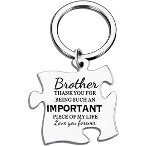 Davrock Gifts for Brother Adult Brother Keychain Gifts from Sister Big Brother Birthday Gifts For Brothers from Sisters Gift