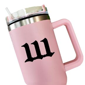 4 x Angel Number Vinyl Decal, Water Bottle, Car Mirror Decor, Laptop Bumper Sticker, Lucky Number Stickers, Spiritual Stickers, Angel Numbers Decor, Car Window (Black, 000)