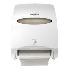 Kimberly-Clark Professional Electronic Hard Roll Towel Dispenser, White, 1.75" Core Size