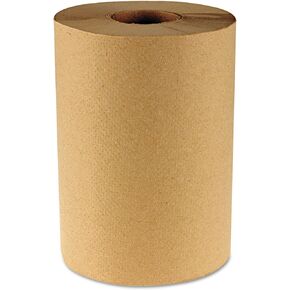 Boardwalk B6252 8 in. x 350 ft. 1-Ply Hardwound Paper Towels - Natural (12/Carton)