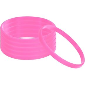 PATIKIL Silicone Bracelets, Colored Rubber Wristbands Blank Stretch Sports Bands for Adults Teen Sports Team Games