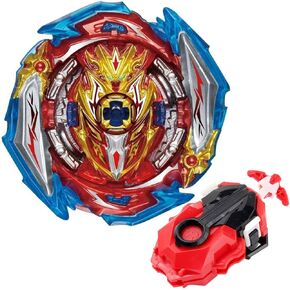 Konikiwa Bey Battling String Launcher, Infinite Achilles Top Burst Launcher Set, DB Launcher Left and Right Spin Launcher Compatible with All Bey Burst Series - Red