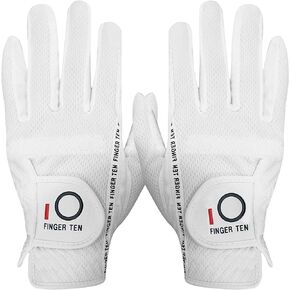 Amy Sport Golf Gloves Men Pair Left and Right Both Hand Rain Grip Lh Rh Weathersof No Sweat All Weather Grips Soft Comfortable Gray Green Size Small Medium ML Large XL