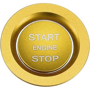 X AUTOHAUX Engine Start Stop Button Cover Kit One Click Push Start Button Trim Sticker for Land Rover Discovery for Range Rover Sport Aluminum Alloy Black