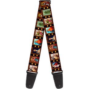 Buckle-Down Guitar Strap Saint Blocks 2 Inches Wide