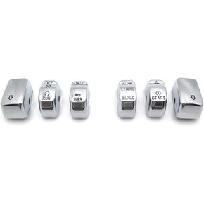 HONGK- Motorcycle Chrome Hand Controls Switch Button Covers Compatible with Harley Davidson 2011 Softail(except '11 FLSTSE) Heritage Softail Classic/Fat Boy/Fat Boy Lo/Softail Deluxe [B01BI85QGK]
