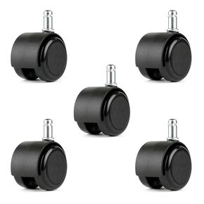 Chromcraft Soft Tread Casters for Wood Floors OEM Set of 5