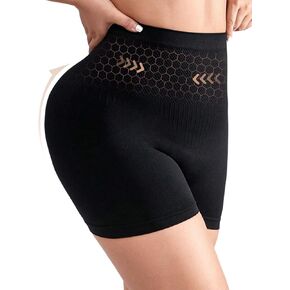 BampooPanPa Tummy Control Shapewear Shorts for Women, Seamless Underwear Boyshort for Dress, Full Coverage Support Brief
