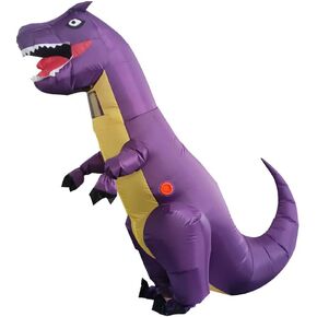 KINQUINN Funny Inflatable Dinosaur Costume for Kids,Blow Up Dinosaur Costume for Halloween Cosplay Party