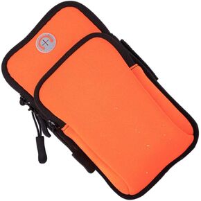 PENKOHOME Phone Arm Bands Holder for Running and Walking – Orange Cell Phone Case Bag Pouch with Arm Bands for Ultimate Convenience and Comfort