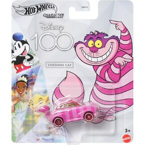 Hot Wheels Disney 100 Character Cars Cheshire Cat, 1:64 Scale Collectible Toy Car from Alice in Wonderland