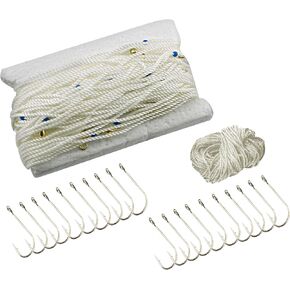 Mudville Floating Trotline-100 Ft-Wht
