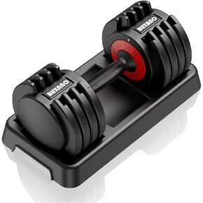 Adjustable Dumbbell 55LB 5 In 1 Single Dumbbell for Multiweight Options with Anti-Slip Metal Handle Adjust Weight Suitable for Ideal for Home Gym Workouts in Saudi Arabia