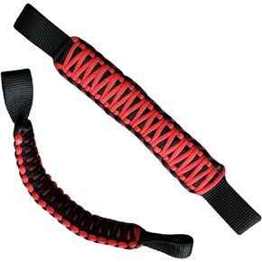Badass Moto Paracord Headrest Grab Handles for Jeep Wrangler, Gladiator, Tacoma, Rear for Jeep Grab Handles Headrest Handle. Passenger Grab Handles SUV Car 2-Pack