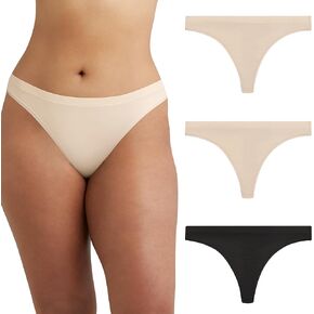 Maidenform Womens Barely There Thong 3 Pack