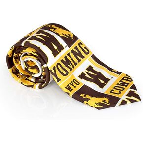 Fan Frenzy Gifts Logo Men's Necktie Officially Licensed NCAA | Machine-Washable Neckties Made of Microfiber