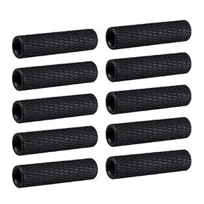 RCsupplier 100Pcs M3X25 OD=5mm Knurled Standoffs for RC/Drone/Quadcopter/FPV/Racing Car/Simracing/Mechanical Accessories Model Parts (Knurled Standoff 25mm,Black,100)