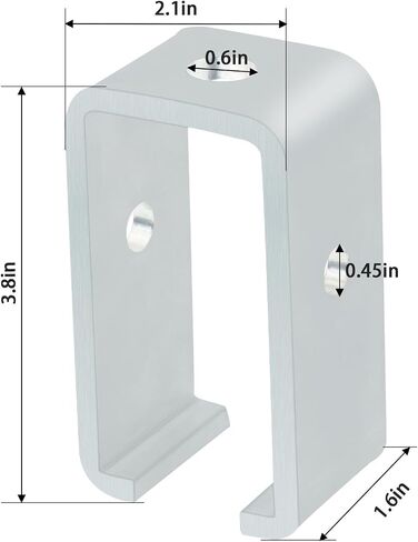 P1834-EG Strut Channel Trolley Track Hanger Bracket for Unistrut Channel All 1-5/8" Channel Trolley Track (8PACK)… in Saudi Arabia