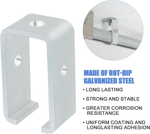 P1834-EG Strut Channel Trolley Track Hanger Bracket for Unistrut Channel All 1-5/8" Channel Trolley Track (8PACK)… in Saudi Arabia