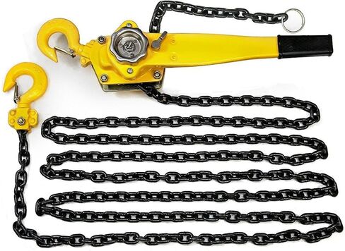 XtremepowerUS Lift Lever Block Chain Hoist Comealong Lift Puller (1-1/2 Ton 5') in Kuwait