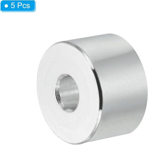 PATIKIL M6 Aluminum Spacers, 5Pcs Metal Spacer Aluminum 6.2mm ID x 12mm OD x 14mm L Aluminum Spacer Screw Standoff Round for 1/4" or M6 Screw Bolts in Kuwait