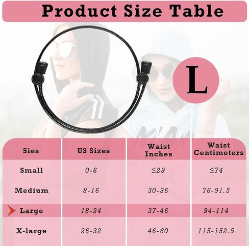 Andibro Crop Tuck Adjustable Band, Crop Band for Tucking Shirts Crop Tuck Tool for Sweater and Shirt Elastic Band for Shirt Belly Leaking Crop Tuck Band Transform The Way You Style Your Tops(L) in Saudi Arabia