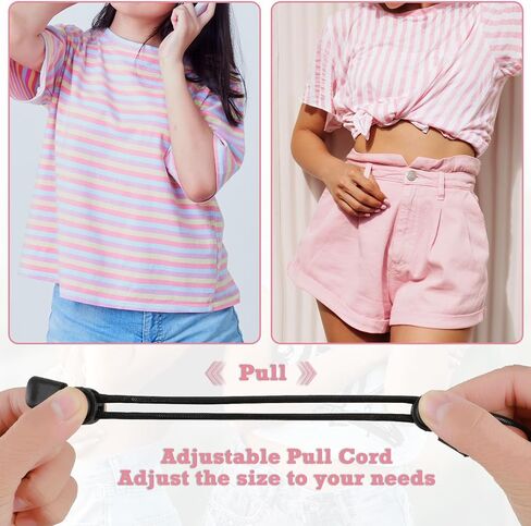 Andibro Crop Tuck Adjustable Band, Crop Band for Tucking Shirts Crop Tuck Tool for Sweater and Shirt Elastic Band for Shirt Belly Leaking Crop Tuck Band Transform The Way You Style Your Tops(L) in Saudi Arabia