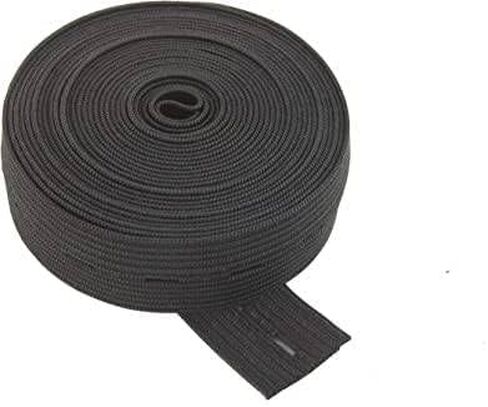 Black Sewing Band Spool with Buttonholes 0.80" х 2 Yards Flat Elastic Band Spool Stretchable Knitting Cord with Buttonhole Adjustable Elastic Band in Saudi Arabia