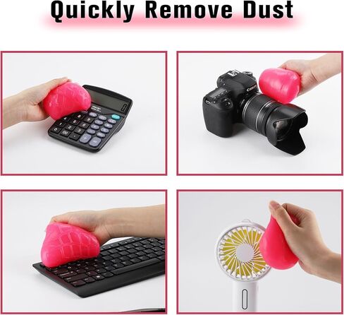 جل تنظيف السيارة العالمي من ألبموسن، جل تنظيف لتفاصيل السيارة، منظف شقوق غبار السيارات، فتحة تهوية داخلية لإزالة التفاصيل، تنظيف المعجون للوحة المفاتيح وأجهزة الكمبيوتر المحمولة (وردي) in Kuwait