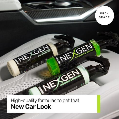 Nexgen الداخلية الثلاثي | مجموعة العناية بالسيارات - منظف داخلي، مكيف داخلي، سيراميك داخلي و3 مناشف بيضاء من الألياف الدقيقة للسيارات | مجموعة التنظيف والحماية النهائية in Kuwait