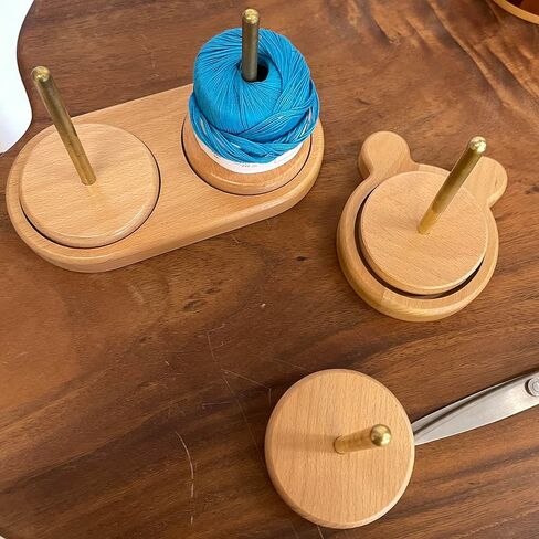 عناصر أثينا غزل سكين حامل سبينر، حامل كرة غزل، حامل كرة غزل، حامل غزل للحياكة - حامل غزل ناعم للكروشيه والحياكة in Kuwait