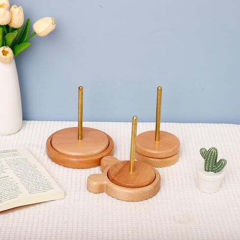 عناصر أثينا غزل سكين حامل سبينر، حامل كرة غزل، حامل كرة غزل، حامل غزل للحياكة - حامل غزل ناعم للكروشيه والحياكة in Kuwait