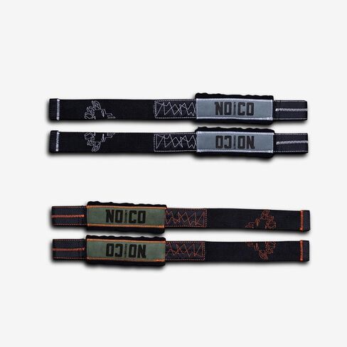 NoCo Lifting Straps - Ballistic Nylon Reinforced Loop - Raw-Edged Neoprene Aesthetic - Synthetic Suede Comfort - Lifting Straps for Weightlifting, Bodybuilding, Powerlifting, Strength Training, Deadlifts in Saudi Arabia